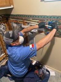 Bathroom plumbing repair near The Woodlands TX